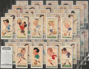 PLAYERS-FULL SET- FOOTBALL CARICATURES BY MAC 1927 (50 CARDS) DIXIE DEAN - Picture 1 of 4