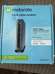 Motorola Cable Modem 24x8 DOCSIS 3.0 Model MB7621 - Picture 1 of 2