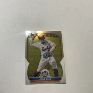 2023 Bowman Chrome Jesus Baez 1st Bowman #BCP-12 Mets - Picture 1 of 2