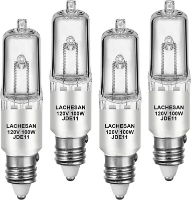 JDE11 120V 100W, E11 Halogen Bulb（Replacement E11 Led Bulb） T4 Mini Candelabra B - Image 1 of 4