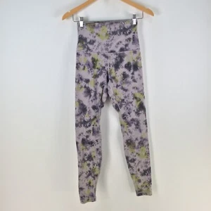 Lululemon leggings womens CAN 6 AUS 10 grey tie dye stretch skinny 109958 - Picture 1 of 8