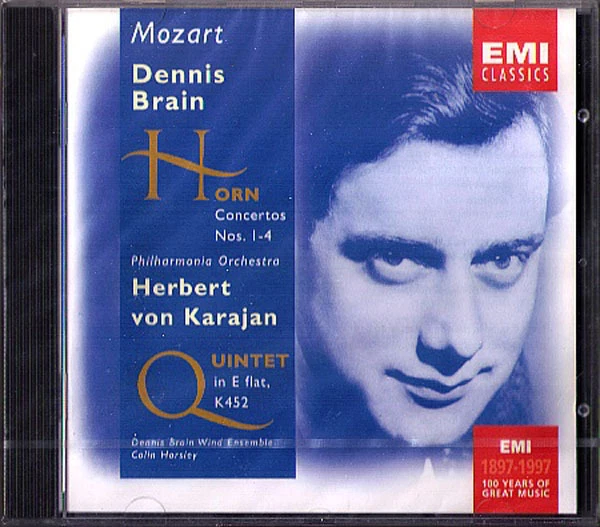 Dennis BRAIN MOZART 4 Horn Concerto Quintet KARAJAN CD Colin Horsley Herbert Von - Bild 1 von 1