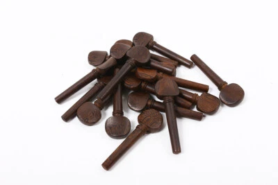 4/4 violin parts 5set (20pcs) Natural wenge wood violin pegs High quality peg - Image 1 of 4