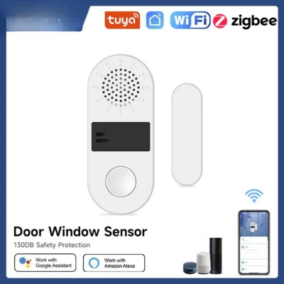 Door Window Sensor Sound and Light Alarm Smart Home Wireless Door Detectors Lot - Image 1 of 4
