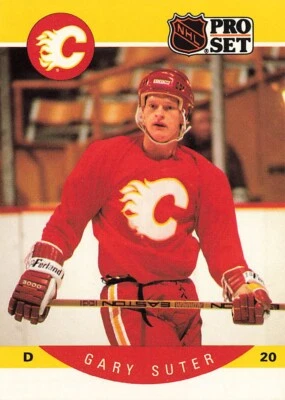 1990-91 Pro Set Hockey #46 Gary Suter - Image 1 of 2