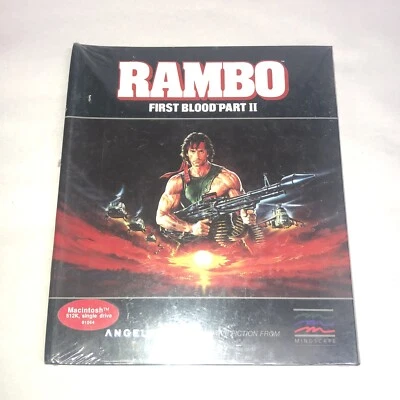 RAMBO FIRST BLOOD PART II MACINTOSH Mindscape Computerspiel! BRANDNEU! - Bild 1 von 2
