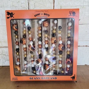 Radko 1940s Style Halloween Design Shiny Brite Glass 7ft Garland Beads Pumpkins - Picture 1 of 6