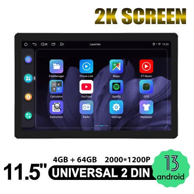 Android 13 Car Stereo with Wireless CarPlay Universal 11.5" 2K QLED Touchscreen - Image 1 of 4