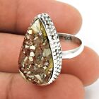Gift For Woman Solitaire Ethnic Ring Size O 925 Silver Natural Rosetta Q4