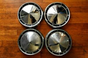 1961 Ford Galaxie 10.5" Dog Dish Hubcaps  F100 1960