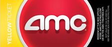 1 yellow Movie Ticket AMC Theaters. Never Expires.  Fast Delivery. **E-Ticket**