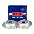 Solid Brake Discs Pair For Mercedes C-Class S202 C 230 T 278mm Set Borg & Beck
