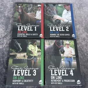 The Four Savvys Levels 1 2 3 4 On Line Pat Parelli DVD Set - NEW Sealed Program - Imagen 1 de 3