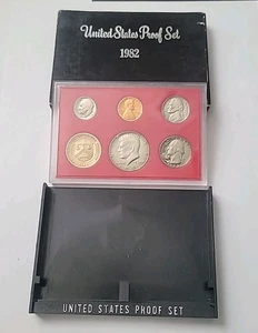Juego de 5 monedas de prueba de acuñación de Estados Unidos 1982-S OGP embalaje original del gobierno - Imagen 1 de 3