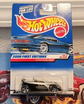 🔥2000 Hot Wheels First Editions Lotus Elise 340R #75 Old Card🔥 - Image 1 of 3