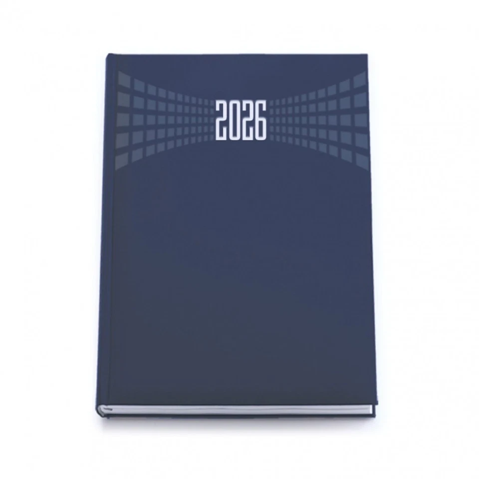 Agenda Giornaliera 2026 15x21 Sabato e Domenica Separati Copertina in Matra Blu - Immagine 1 di 2