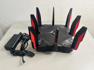 TP-Link Archer AX11000 Tri-Band Wi-Fi 6 Gaming Router - Czarny/Czerwony - ✅ PRZETESTOWANY ✅ - Zdjęcie 1 z 3