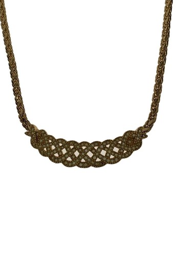 Collana girocollo Christian Dior Twisted Link Warovski pietra colorata GLD donna