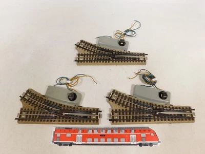 3X Märklin H0 00 AC E-Switch Electric Switch M-Track Right For 3600 800 #DW268-1 - Image 1 of 3