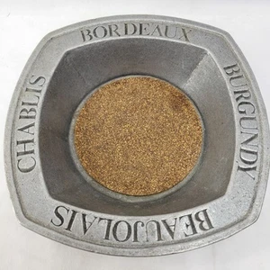 Posavasos para botellas de vino York Metalcrafters 7,5" plato de tazón de peltre - Imagen 1 de 5