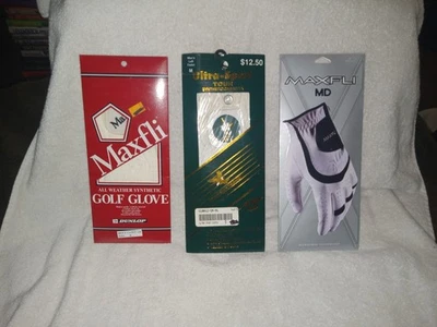 NUEVO LOTE 3 Guantes de Golf Para Hombres Cadet LH Talla M MAXFLI MD - DUNLOP - ULTRA SPORT TOUR Foto 1 de 4