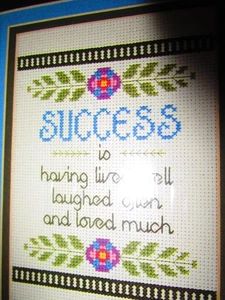 Erfolg ist... Gezähltes Kreuzstich-Set #7708 (1985, Designs für die Nadel) - Bild 1 von 4