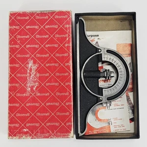 Starrett No. 12 Protractor Head With Box The LS Starrett Co USA - Picture 1 of 23