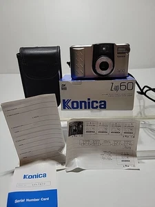 Cámara fotográfica compacta Konica Z-UP 60 35 mm con caja y estuche PROBADA Takess AA - Imagen 1 de 24