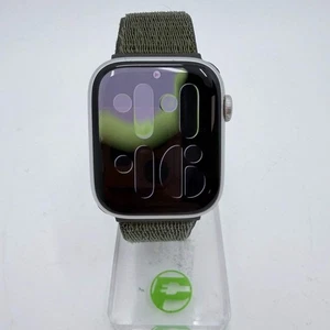 Desbloqueado Apple Watch Serie 9 45MM Plateado Aluminio Oliva Lazo Deportivo MRMH3LW/A - Imagen 1 de 10