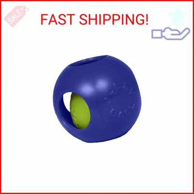 Jolly Pets Teaser Ball Dog Toy, Large/8 Inches, Blue, Model Number: 1508 BL - Image 1 of 2