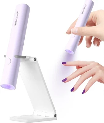 DENABUTY Mini UV/LED Nagellampe 3W USB-C 20/60s Timer tragbar Gel Gel-Lack Acryl