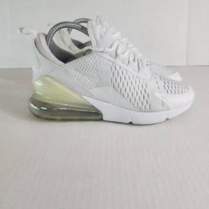 Nike Air Max 270 Shoes Youth Size 7Y Womens 8.5 White Sneakers 943345-103 - Picture 1 of 9