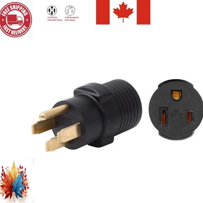 Lightweight NEMA 14-50P to 6-50R Adapter for Efficient Power Connection - Image 1 of 3