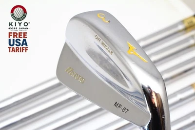 7Pcs MIZUNO MP-67 Iron set 3-4-5-6-7-8-9 Stiff Flex Dynamic Gold Shaft RH Irons - Image 1 of 4