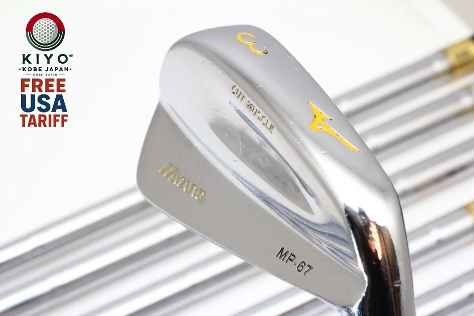 7Pcs MIZUNO MP-67 Iron set 3-4-5-6-7-8-9 Stiff Flex Dynamic Gold Shaft RH Irons - Image 1 of 4