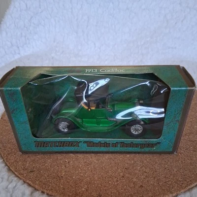 MATCHBOX MODELS OF YESTERYEAR 1:48 SCALE 1913 CADILLAC - GREEN - Y-6 - BOXED - Image 1 of 4