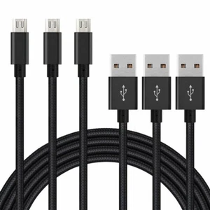 3x 10 FT Cable Cord Charger Wire Usb Smartphone Tablets For Android Phones - Picture 1 of 15