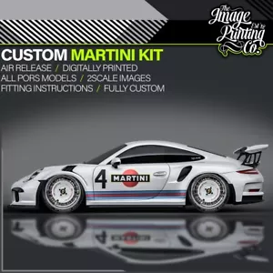 Kit decalcomanie Martini Racing / Vinile Rilascio Air / 911 Cayman Boxster 991 992 Carrera - Foto 1 di 11
