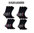 3/6/9/12 Pairs of Men’s Work Socks Robust Heavy Duty Steel Toe Sock Extra Thick