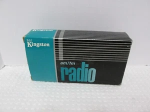 Radio de bolsillo AM/FM Kingston de colección 838K completo IOB - Imagen 1 de 5