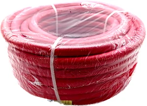 RED 3/8" X 50' Heavy Duty Rubber Air Hose WP 300 PSI Working 900 PSI - Picture 1 of 2