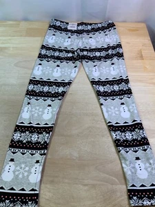 New Girl's SO Holiday Legging with Snowman & Snowflakes Sz 10–Very Cute!!* - Picture 1 of 2