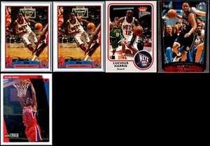Lucious Harris New Jersey Nets (5) Card Lot - RARE TREASURE - Picture 1 of 2