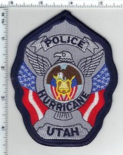 Hurricane Police (Utah) Shoulder Patch from the 1980's