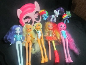 Lot My Little Pony Equestria Girls Dolls Ponies And Glasses - Picture 1 of 10
