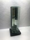Glass Desktop Displaycase Hexagonal 3.5&quot; Sides 18&quot; Height with Stand