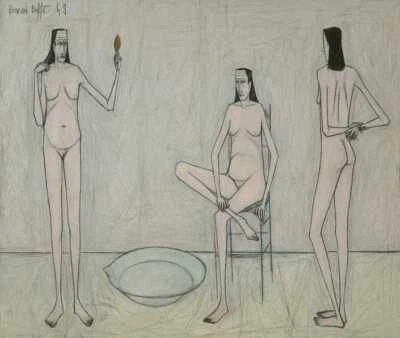 Impresión de calidad Three Nudes by Bernard Buffet - Frame Me Foto 1 de 2