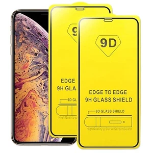 2 x Protège Écran 9D Verre Trempé iPhone 16 15 14 13 12 Mini SE 11 Pro X Max - Photo 1 sur 12