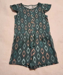 NWT Carter's Ikat Print Short Romper 1PC 4 Girls - Picture 1 of 1