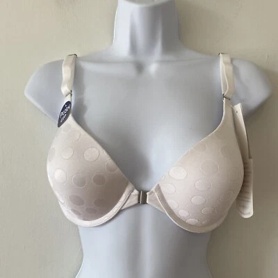 Lote de 2 Sujetadores Cabernet Talla 34D Blanco Push Up Cierre Delantero o Trasero Foto 1 de 4